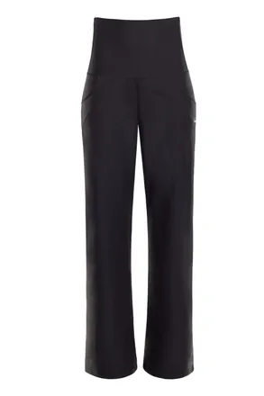 Winshape Culotte WINSHAPE Functional Comfort CUL601C, Damen, Gr. XXL, Normalgr&ouml;ssen, schwarz, 85% Polyester, 15% Elasthan, Hosen Culotte, High Waist mit prakti