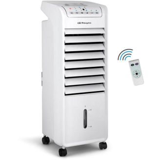 Orbegozo Climatizador Evaporativo Air 46, 3 Velocidades, Dep&oacute;sito 6 Litros, Temporizador, Mando A Distancia, Filtro De Aire, Acumuladores De Fr&iacute;o, 55 W - Orbeg