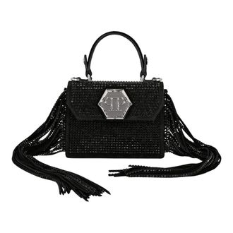 Philipp Plein Dames, Tassen, Zwart, Maat: ONE Size Zijde