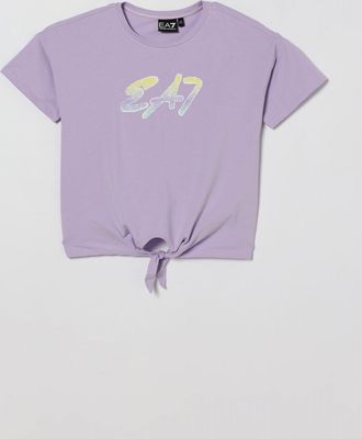 Emporio Armani T-shirt cropped in cotone stretch