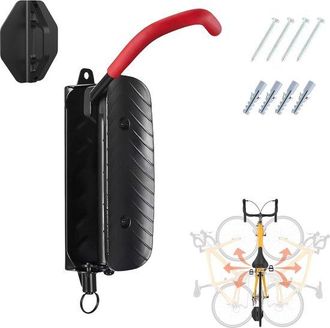 OEM Sistema De Suspensi&oacute;n Giratorio Para Bicicletas, Gancho Para Bicicletas, Montaje En Pared, Ahorra Espacio, Alta Capacidad De Carga, Negro/rojo