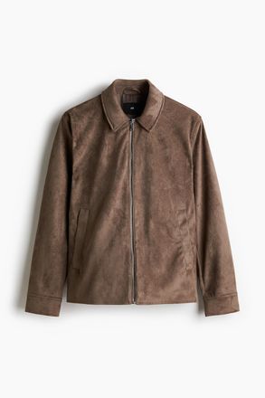 H&M Jacke in Regular Fit - Dunkelbeige