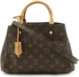 Louis Vuitton Pre-owned Handbags, female, Brown, Size: ONE SIZE Pre-owned Canvas louis-vuitton-bags
