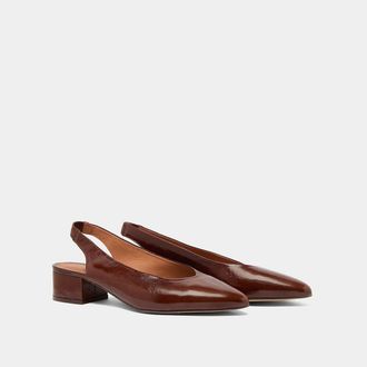 Jonak Leren slingback ballerinas Vince