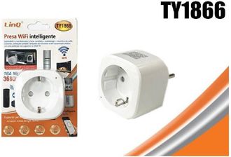 Trade Shop Trade Shop - Presa Spina Schuko Adattatore Elettrica Intelligente Wifi 16a 3680 Watt Ty1866