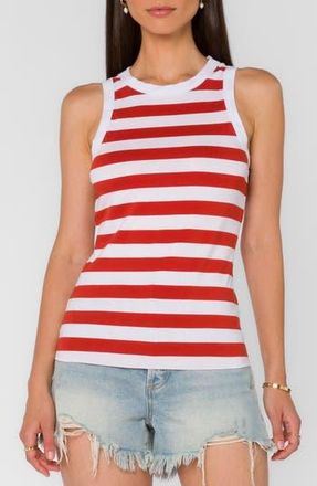 Velvet Heart Rios Racerback Tank in Red White Stripe at Nordstrom Rack, Size X-Small