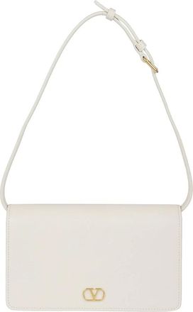 Valentino Garavani Shoulder Bags, female, Beige, Size: ONE SIZE Vlogo Signature Mini Shoulder Bag