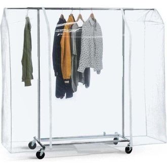 OEM Otra Caja De Almacenamiento, Funda Protectora Grande Para Perchas, 150 X 180 X 50 Cm, Pl&aacute;stico Transparente E Impermeable, F&aacute;cil De Abrir Y Cerrar, Pe