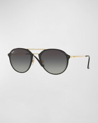 Ray-Ban Round Gradient Mirrored Sunglasses