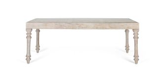 Giner&Colomer Mesa de comedor rectangular de madera de mango tallada a mano 220 cm