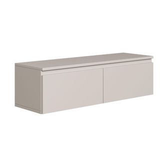 Selsey Selsey - Bemmi -mueble De Tv Suspendido Con 2 Puertas -100 Cm -greige