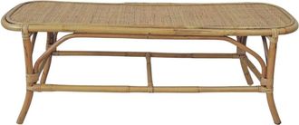 Decoclico Banco pie de cama de rat&aacute;n natural trenzado