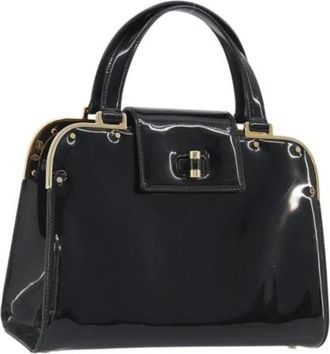 Saint Laurent Pre-owned Hand Bag - Dames - Vintage Handtas - Zwart - ONE Size - Leer - Vintage