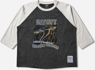 SATISFY Men s MothTech Baseball Tee Aged Black