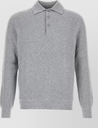 Fedeli cashmere wool polo jumper