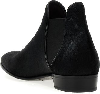 Lidfort Calf Hair Chelsea Boot - Black