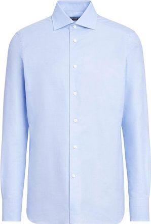 Ermenegildo Zegna Trofeo cotton shirt - men - Cotton - 40 - Blue