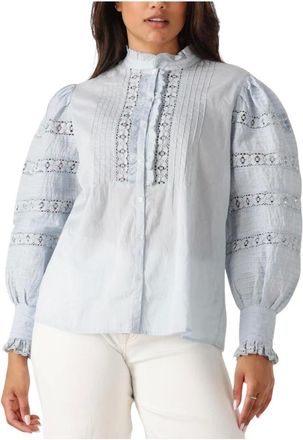 Antik Batik Dames, Blouses & Shirts, Blauw, Maat: XS