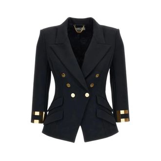 Elisabetta Franchi Dames, Jassen, Zwart, Maat: L
