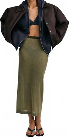 Love Stories Mia Midi Skirt In Green