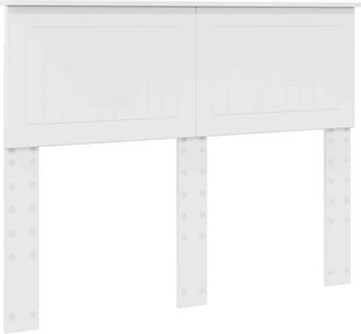 vidaXL Headboard with Headboard Gloss White 120 cm Engineered wood vidaXL