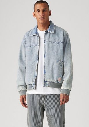 Levi's Jeansjacke LEVIS, Herren, Gr. L, sign here, Denim/Jeans, Obermaterial: 100% Baumwolle, unifarben, regular fit taillenbedeckt, Rippb&uuml;ndchen, Jacken Jea
