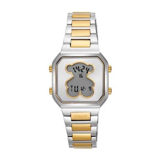 Tous Tous - D-Bear Mini digitaal horloge - Dames - Accessoires - Grijs - Maat: ONE Size