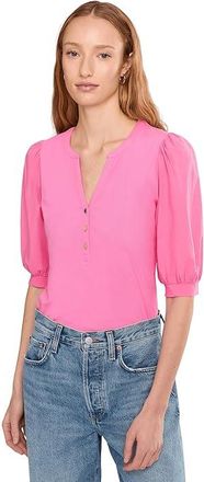 Lilly Pulitzer Ronson Knit Top Womens Blouse Confetti Pink : XXS, Cotton/Modal/Spandex