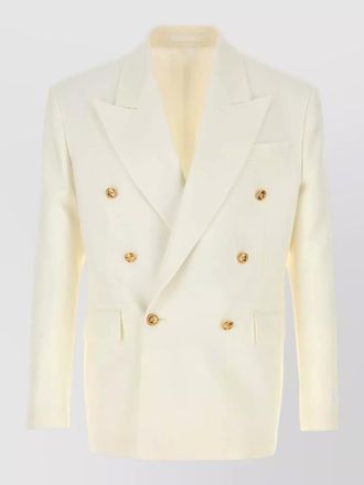 Versace virgin wool single-breasted blazer