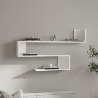 Dmora Estante Deliceto, 3 Niveles, 120x20x71h Cm Blanco
