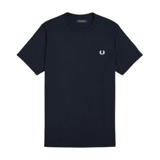 Fred Perry Heren, Tops, Blauw, Maat: 2XL