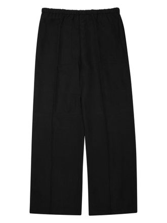 Toteme Lyocell-Linen Blend Trousers - Black