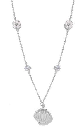 Girls Crew Shell Pendant Necklace in Silver at Nordstrom