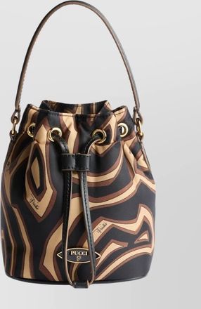 Pucci abstract print bucket shoulder bag