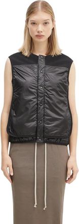 Yohji Yamamoto Liner Vest - Dames - Bodywarmers - Zwart - S - Katoen - Jassen