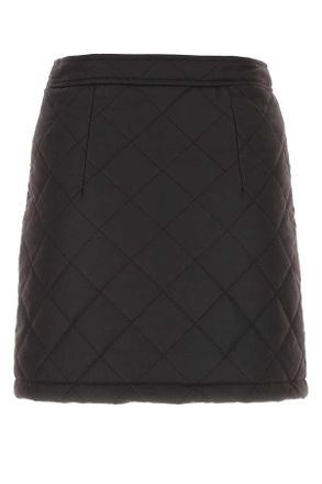 Burberry Womens Dark Brow Cotton Mini Skirt A1276 Gonne