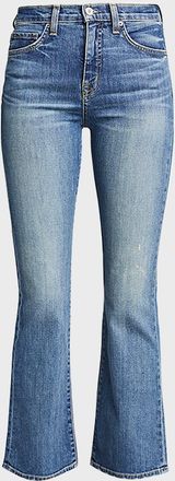 Nili Lotan Mid-Rise Bootcut Crop Jeans