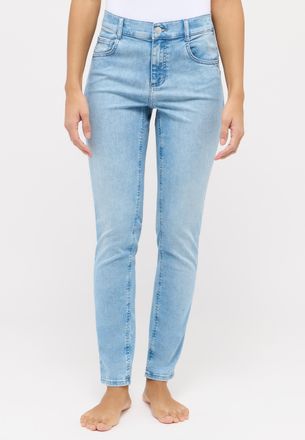 Angels Skinny-fit-Jeans ANGELS SKINNY PUSH UP, Damen, Gr. 34, L&auml;nge 28, blau (light blau used), Denim/Jeans, Obermaterial: 85% Baumwolle, 10% Polyester, 5% E