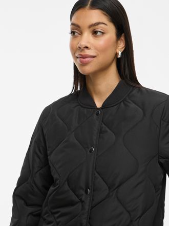 Vila Steppmantel VILA VITATE L/S QUILT JACKET - NOOS, Damen, Gr. 40, schwarz beauty, Steppware, Obermaterial: 100% Polyester, unifarben, regular fit Po-bed