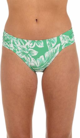 La Blanca Batiki Side Shirred Bikini Bottoms in Eucalyptus at Nordstrom Rack, Size 14