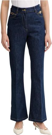 Patou High-Rise Flared Denim Jeans - Dames - Flared Jeans - Blauw - L - Denim - Jeans
