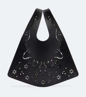 Simone Rocha Mini floral leather shopper