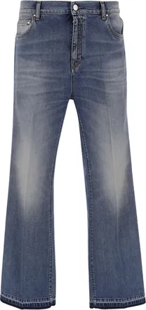 Amiri Denim Washed Blue Cotton Denim Jeans