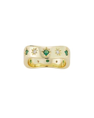 Sphera Milano 14K Gold Plated Cz Ring