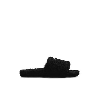 Balenciaga Furry Open Mule - Heren - Schoenen - Zwart - Maat: 44 EU Zijde