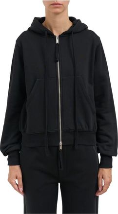Thom Krom Hoodies & sweatvesten, Dames, Zwart, S, Zip-throughs