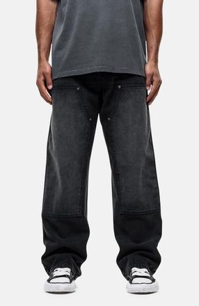 Good For Nothing Traipes Black Washed Baggy Denim Jeans at Nordstrom, Size 36 29 Uk