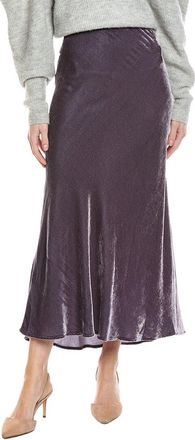 Velvet Eza Velvet Silk-Blend Skirt