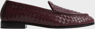 Bottega Veneta Men & apos;s Silenzio Intrecciato Napa Leather Loafers