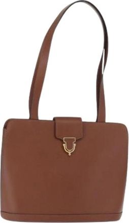 Celine Pre-owned Vintage Schoudertas - Dames - Vintage Schoudertas - Bruin - ONE Size - Leer - Vintage